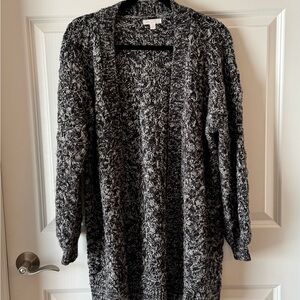 LC Lauren Conrad Black and White Cardigan